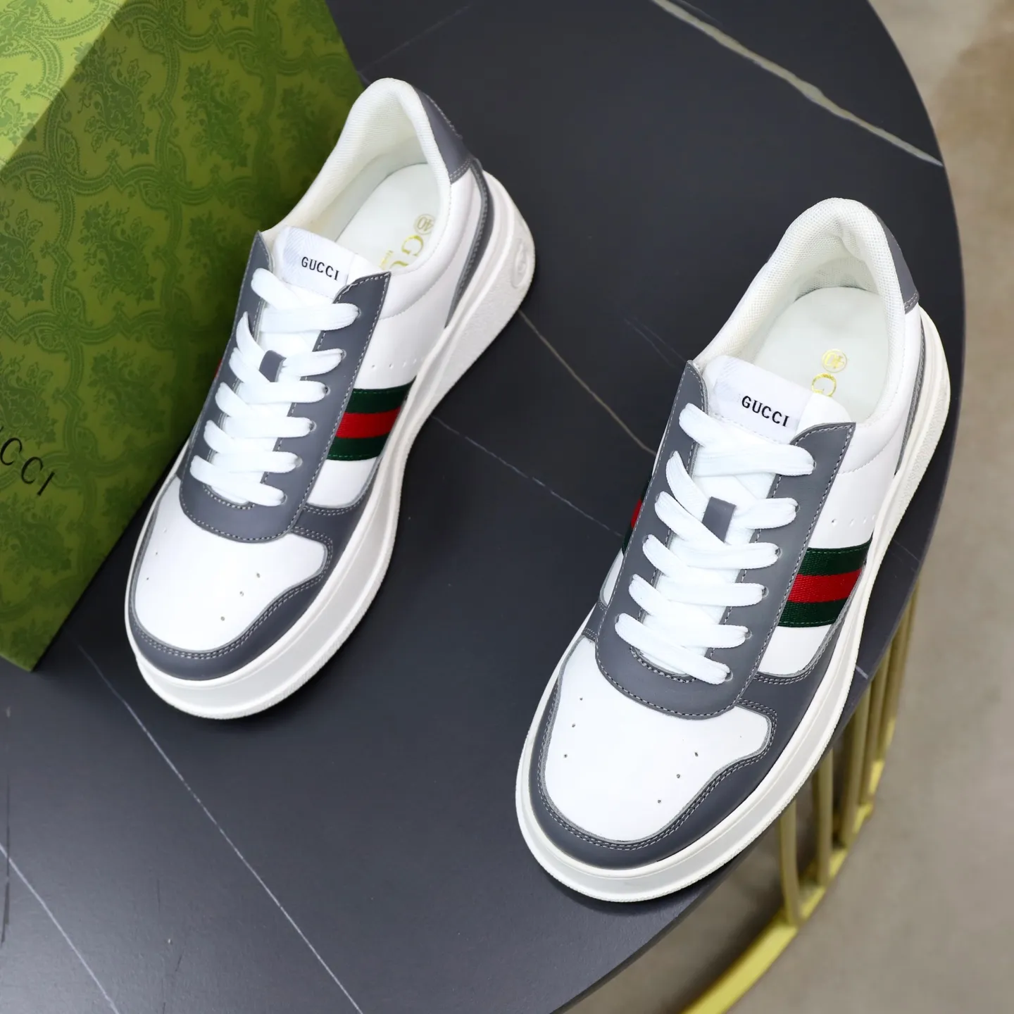 Ex-factory price: 400💰🙅‍♂️🙅‍♂️🙅‍♂️ Brand: GUCCI Standard code: 38-44 (45 customized) Grade: Same as the official website Material: Original leather stitching brand cloth Comfortable and breathable sheepskin lining Lightweight and wear-resistant outsole Style category: Men's fashionable casual shoes Sports shoes Distinguished luxury brand elements Top luxury Color: actual picture color